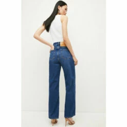Outlet ✨ KarenMillen Mid Rise Wide Leg 👖 Jeans For Female 🛒 -Karen Millen Sales unnamed file 1063