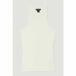 Promo 🥰 KarenMillen Racer Style Rib Knit Top For Female 🤩 -Karen Millen Sales unnamed file 108