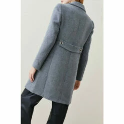 Coupon 🧨 KarenMillen Italian Wool Mix Single Breasted Tailored 🧥 Coat For Female 💯 -Karen Millen Sales unnamed file 1086