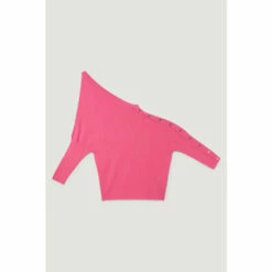 Hot Sale 👏 KarenMillen Viscose Blend Knitted Drape Shoulder Jumper For Female 👍 -Karen Millen Sales unnamed file 1098