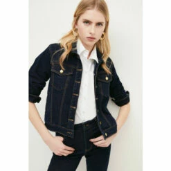 Cheap 🌟 KarenMillen Denim Classic Western Jacket For Female 🔥 -Karen Millen Sales unnamed file 1109