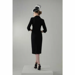 Outlet 🤩 KarenMillen Compact Crepe Wrap Waist Pencil Midi 👗 Dress For Female 💯 -Karen Millen Sales unnamed file 1128