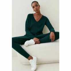 Best Sale 🌟 KarenMillen Cashmere V Neck Jumper For Female 😍