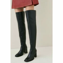 Cheap 🔔 KarenMillen Leather Over The Knee Heeled Boot For Female 😍 -Karen Millen Sales unnamed file 1163
