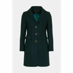 Best Pirce ✨ KarenMillen Italian Wool Tailored 🧥 Coat For Female 🎉 -Karen Millen Sales unnamed file 1168