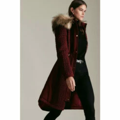 Best Pirce 🤩 KarenMillen Petite Signature Quilt Long 🧥 Coat For Female 🤩