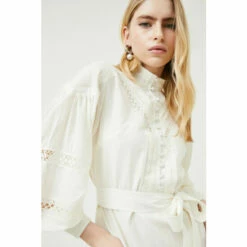 Best Sale 😉 KarenMillen Lydia Millen Lace Trim Cotton Voile Woven Mini For Female 😉 -Karen Millen Sales unnamed file 1179