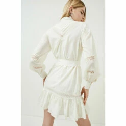 Best Sale 😉 KarenMillen Lydia Millen Lace Trim Cotton Voile Woven Mini For Female 😉 -Karen Millen Sales unnamed file 1180