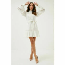 Best Sale 😉 KarenMillen Lydia Millen Lace Trim Cotton Voile Woven Mini For Female 😉 -Karen Millen Sales unnamed file 1182