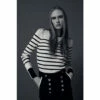 Best Sale 😍 KarenMillen Stripe Rib Crew Neck Knit Jumper For Female 👏