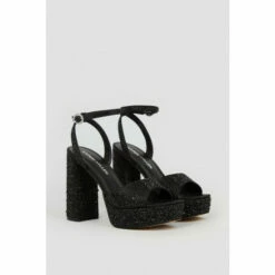 Flash Sale 🎁 KarenMillen Heatseal Detail Diamante Platform For Female ⭐ -Karen Millen Sales unnamed file 1305