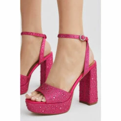 Flash Sale 🎁 KarenMillen Heatseal Detail Diamante Platform For Female ⭐ -Karen Millen Sales unnamed file 1308