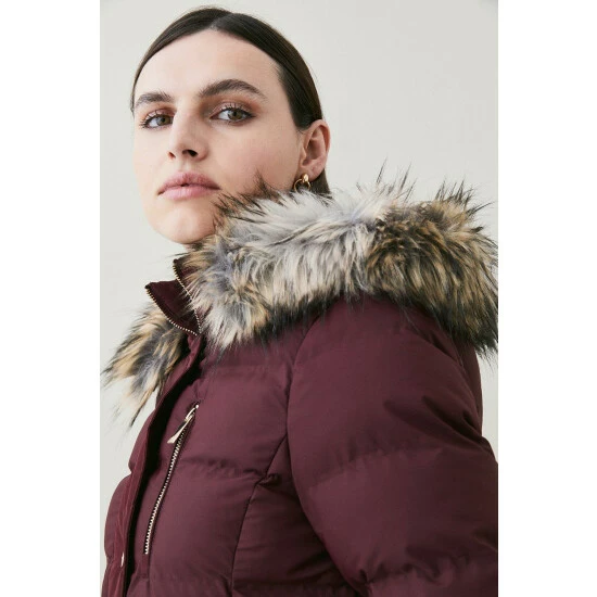 Brand new โค๏ธ KarenMillen Belted Puffer Faux Fur Short Hooded ๐งฅ Coat For Female ๐ 2 Brand new โค๏ธ KarenMillen Belted Puffer Faux Fur Short Hooded ๐งฅ Coat For Female ๐ - Image 2