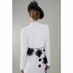 Best Pirce ✨ KarenMillen Petite Floral Applique Woven Cropped Blazer For Female ✨ -Karen Millen Sales unnamed file 1335