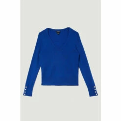Top 10 🤩 KarenMillen Petite Viscose Blend Knitted V Neck Jumper For Female 🥰 -Karen Millen Sales unnamed file 135