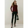Wholesale 😉 KarenMillen Viscose Blend Knitted Crew Neck Cardigan For Female 🧨
