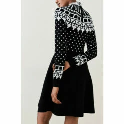 Promo 🔥 KarenMillen Embellished Funnel Neck Knit Midi 👗 Dress For Female ❤️ -Karen Millen Sales unnamed file 1458