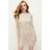 Coupon 😍 KarenMillen Crystal Embellished Fringed Mini 👗 Dress For Female 🧨