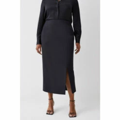 Best Sale ⭐ KarenMillen Plus Size Italian Compact Scuba Jersey Pencil Midi 👗 Skirt For Female 🛒 -Karen Millen Sales unnamed file 1506