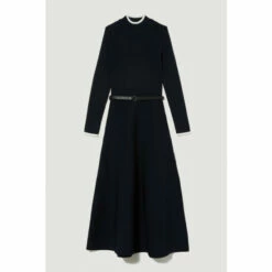 Best reviews of 😍 KarenMillen Petite Rib Knit Belted Midi 👗 Dress For Female 💯 -Karen Millen Sales unnamed file 151