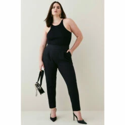 Best reviews of 🧨 KarenMillen Plus Size Compact Stretch Slim Leg Trouser For Female 👏