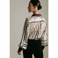 Best reviews of ❤️ KarenMillen Lydia Millen Petite Printed Woven 👕 Shirt For Female 🤩 -Karen Millen Sales unnamed file 1594