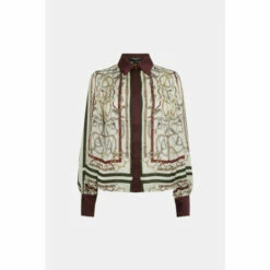 Best reviews of ❤️ KarenMillen Lydia Millen Petite Printed Woven 👕 Shirt For Female 🤩 -Karen Millen Sales unnamed file 1595