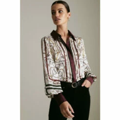 Best reviews of ❤️ KarenMillen Lydia Millen Petite Printed Woven 👕 Shirt For Female 🤩 -Karen Millen Sales unnamed file 1596