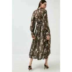 Cheapest 😀 KarenMillen Leopard Woven Tape Detail Drama Maxi 👗 Dress For Female 🥰 -Karen Millen Sales unnamed file 1620