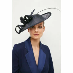 Deals 🤩 KarenMillen Spiral Trim Disc Fascinator For Female 🧨 -Karen Millen Sales unnamed file 1626