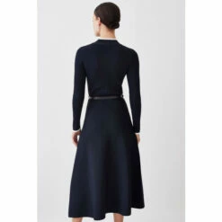 Deals 🥰 KarenMillen Tall Rib Knit Belted Midi 👗 Dress For Female 😀 -Karen Millen Sales unnamed file 165