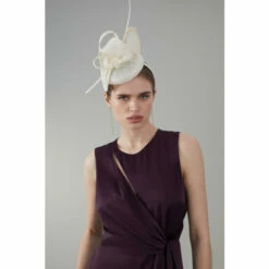 Cheap 💯 KarenMillen Loop Bow Pillbox Fascinator For Female 🤩 -Karen Millen Sales unnamed file 1664