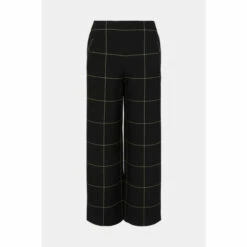 Deals ✔️ KarenMillen Compact Stretch Cropped Wide Trousers For Female 😍 -Karen Millen Sales unnamed file 1677
