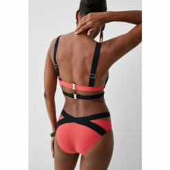 Hot Sale 🔔 KarenMillen Bandage Colour Block Strappy 👙 Bikini Bottoms For Female 🌟 -Karen Millen Sales unnamed file 1697