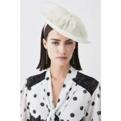 Flash Sale ✨ KarenMillen Pleated Spiral Trim Fascinator For Female ⭐ -Karen Millen Sales unnamed file 1705