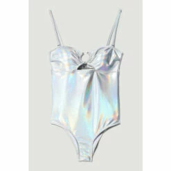 Wholesale 🔔 KarenMillen Metallic Cut Out Silver Trim 🩱 Swimsuit For Female ✔️ -Karen Millen Sales unnamed file 1773