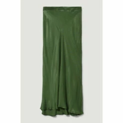 Brand new 😀 KarenMillen Petite Satin Viscose Woven 👗 Skirt For Female ⌛ -Karen Millen Sales unnamed file 1789