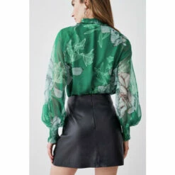 Promo 🔔 KarenMillen Floral Bloom Shirred Detail Woven Blouse For Female 🔥 -Karen Millen Sales unnamed file 1796