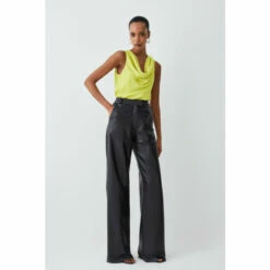 Wholesale 🎁 KarenMillen Georgette Cowl Neck Woven Blouse For Female ❤️ -Karen Millen Sales unnamed file 180