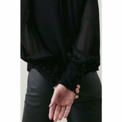 Best Pirce 🥰 KarenMillen Ladder Trim Lace Woven Blouse For Female 🛒 -Karen Millen Sales unnamed file 1832