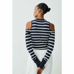 Best reviews of 👏 KarenMillen Viscose Blend Knit Cut Out Stripe Jumper For Female 🥰 -Karen Millen Sales unnamed file 1836