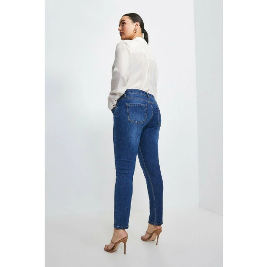 Cheapest ๐ KarenMillen Plus Size Mid Rise Slim Leg ๐ Jeans For Female ๐งจ 3 Cheapest ๐ KarenMillen Plus Size Mid Rise Slim Leg ๐ Jeans For Female ๐งจ - Image 3