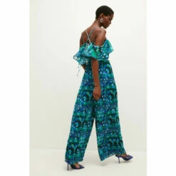 Flash Sale 🔔 KarenMillen Mixed Ditsy Frill Woven Jumpsuit For Female 🛒 -Karen Millen Sales unnamed file 1860
