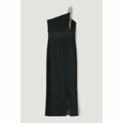 Flash Sale 🎉 KarenMillen Italian Jersey Mesh Chain Strap Maxi 👗 Dress For Female ⭐ -Karen Millen Sales unnamed file 1878