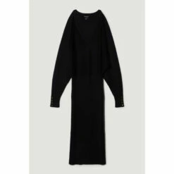 Best Sale 💯 KarenMillen Viscose Blend Knit Midi 👗 Dress For Female 🔔 -Karen Millen Sales unnamed file 1897