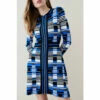 Outlet 👏 KarenMillen Jacquard Sporty Long Sleeve Knit Mini 👗 Dress For Female ⭐
