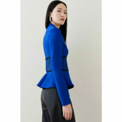 Brand new 😍 KarenMillen Corset Detail Bandage Peplum Knitted Top For Female 🔔 -Karen Millen Sales unnamed file 1961