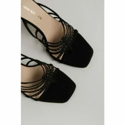 Wholesale ✨ KarenMillen Crystal Embellished Strappy Suede Mule For Female 🔔 -Karen Millen Sales unnamed file 1969