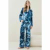 Buy ✨ KarenMillen Tropical Geo Satin Nightwear Trouser For Female ✔️