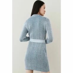 Hot Sale 👍 KarenMillen Belted Utility Rib Knitted Mini 👗 Dress For Female 👏 -Karen Millen Sales unnamed file 2032